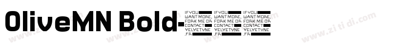 OliveMN Bold字体转换